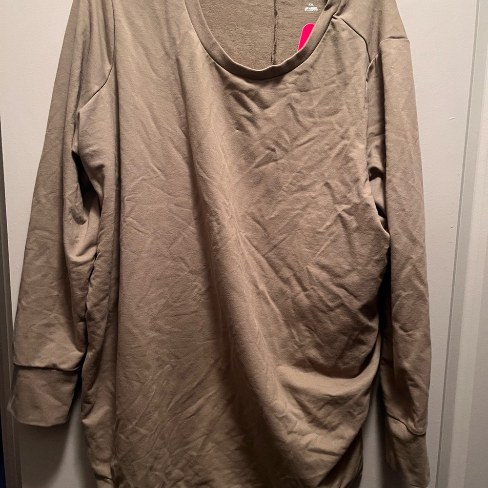 Isabel Maternity by Ingrid & Isabel Olive Long Sleeve Top